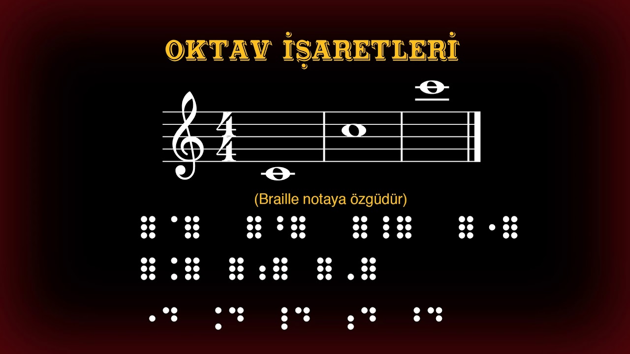 Kerim Altınok - Kabartma Nota Eğitimi (Bölüm 16) - Oktav Kavramı