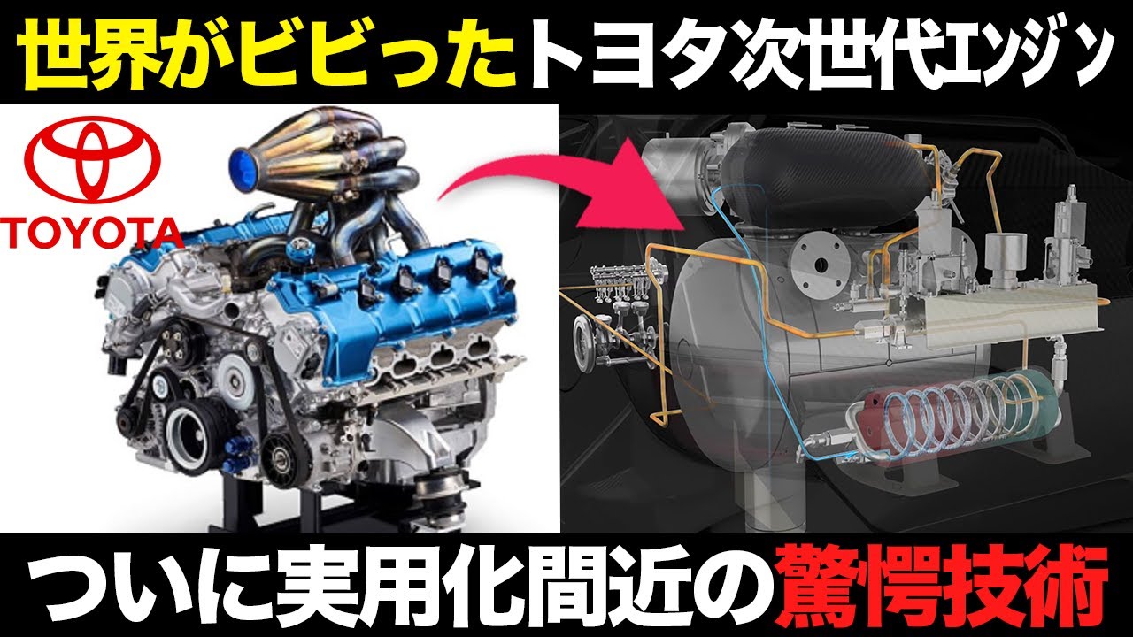 世界が驚愕！実用化間近のトヨタ次世代エンジン技術 その凄さと最新の動向を徹底解説【ゆっくり解説】【クルマの雑学】【水素エンジン】