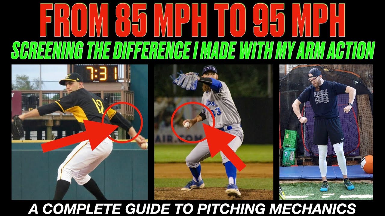 Robby Rowland Pitching Mechanics Breakdown - 2014 vs 2020 - 85 MPH vs 95 MPH