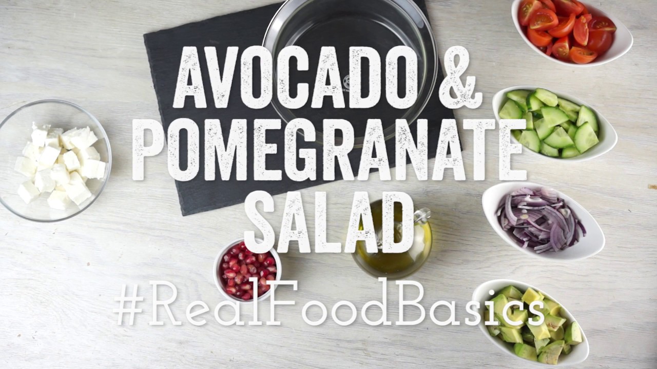 Avocado Pomegranate Salad - #RealFoodBasics Week 2