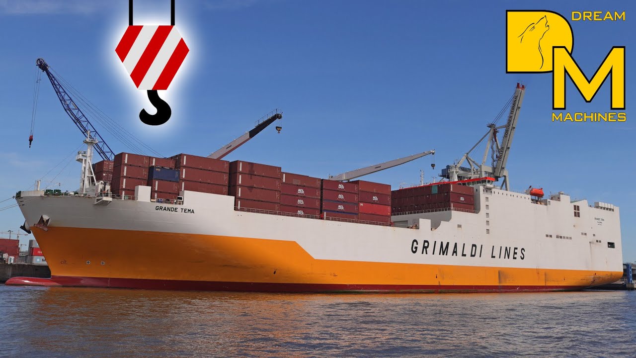 SHIPSPOTTING 🚢 OZEAN-RIESEN GANZ NAH! EIN TAG IM HAFEN BELADUNG GRIMALDI RoRo-SCHIFF Frachtschiff
