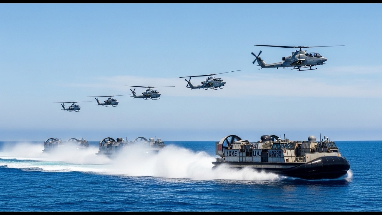 U.S. Marines Demonstrate Powerful Amphibious Assault Capability from Sea to Land Operations