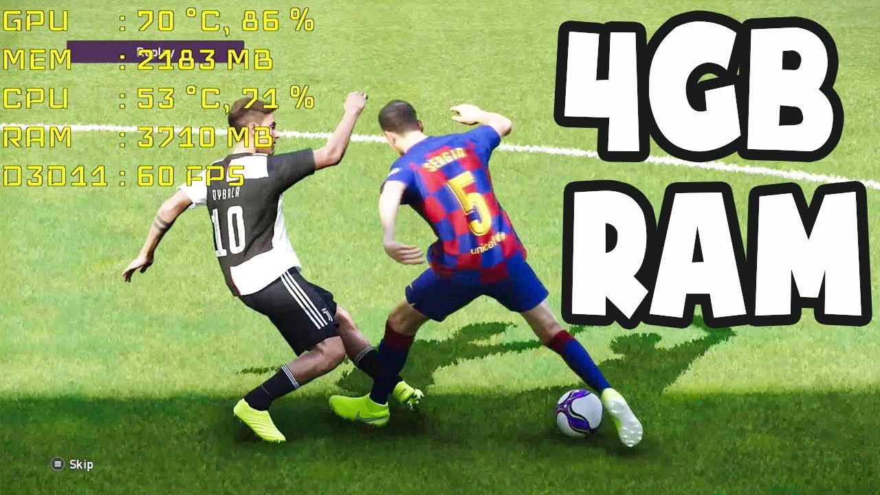 Pro Evolution Soccer(PES) 2020 on 4GB RAM
