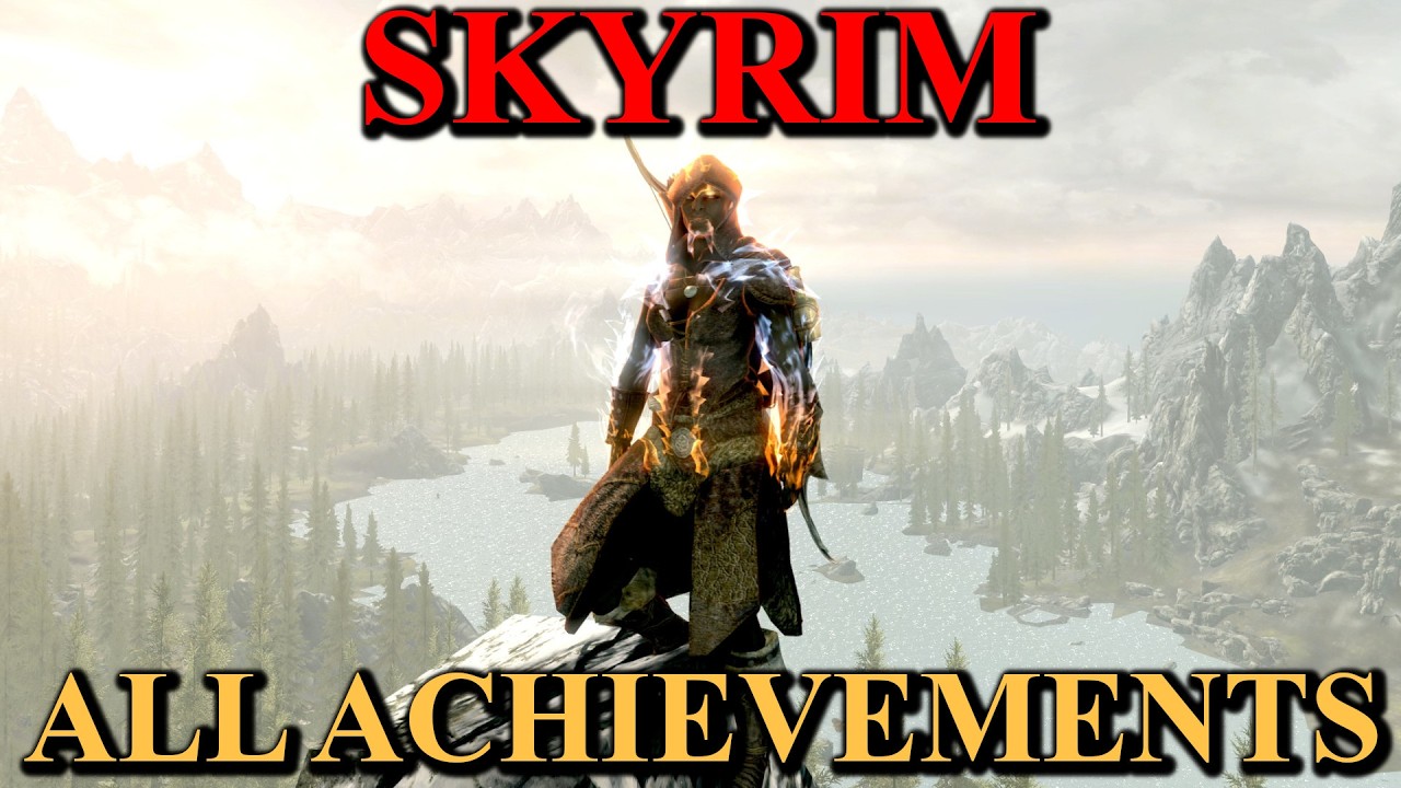 SKYRIM ALL ACHIEVEMENTS NO DAMAGE ROUTING