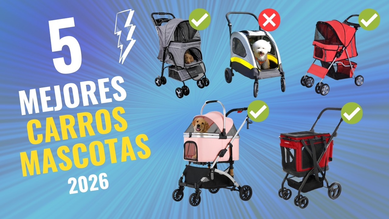 🚨 ¡NO COMPRES un Carro para Mascotas sin ver ESTO! 🐶🐱 Los 5 MEJORES de 2026 a PRECIOS INCREÍBLES 🔥