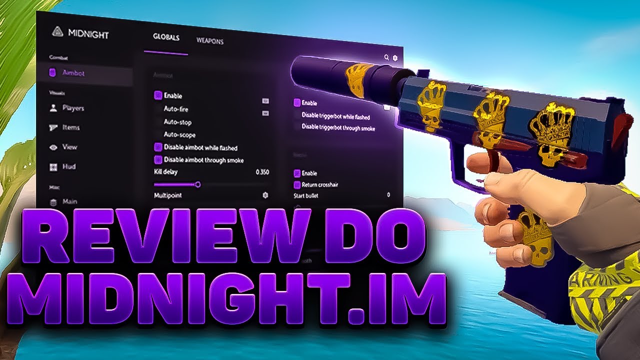 CS2 - O MELHOR HACK! 🔥 REVIEW COMPLETA MIDNIGHT😎