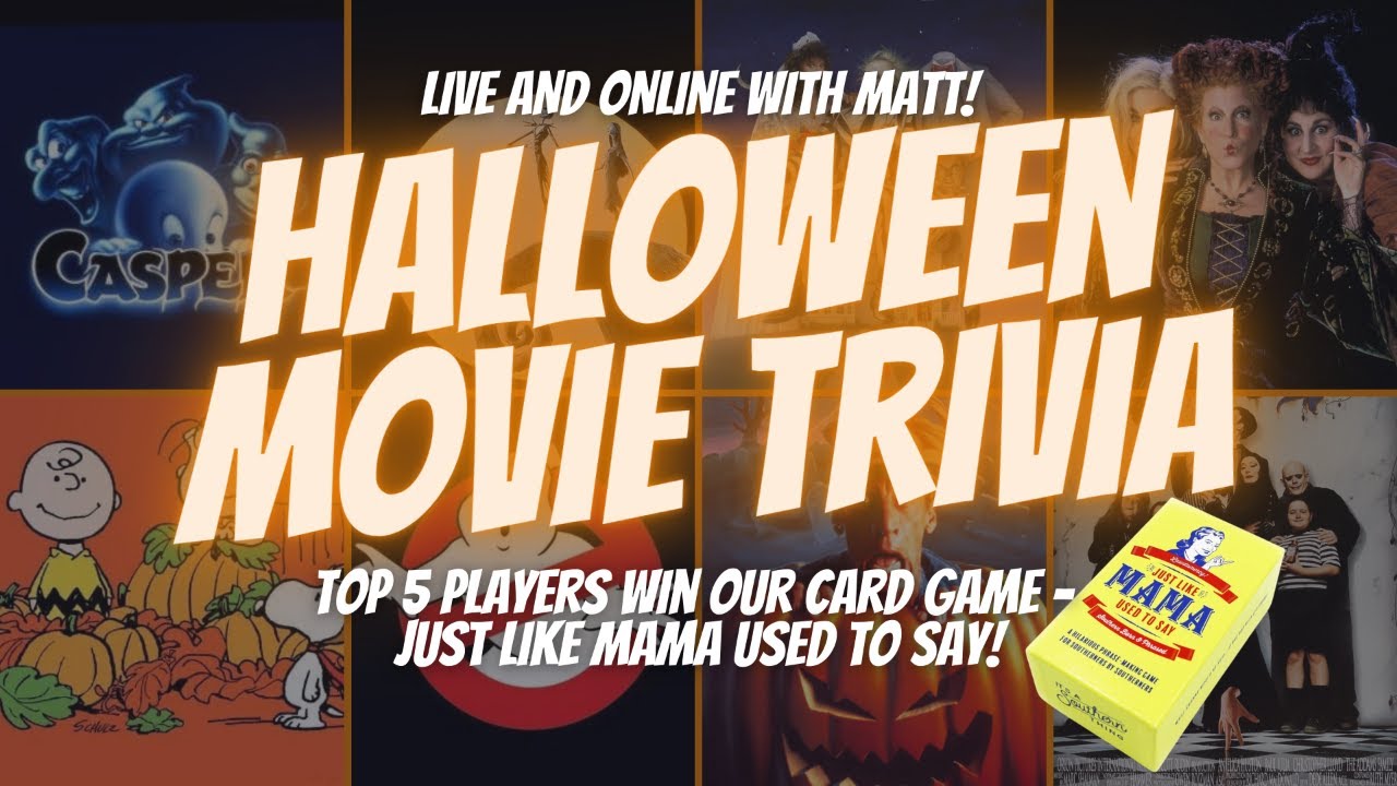 Halloween Movie Trivia Night - Live and Online!
