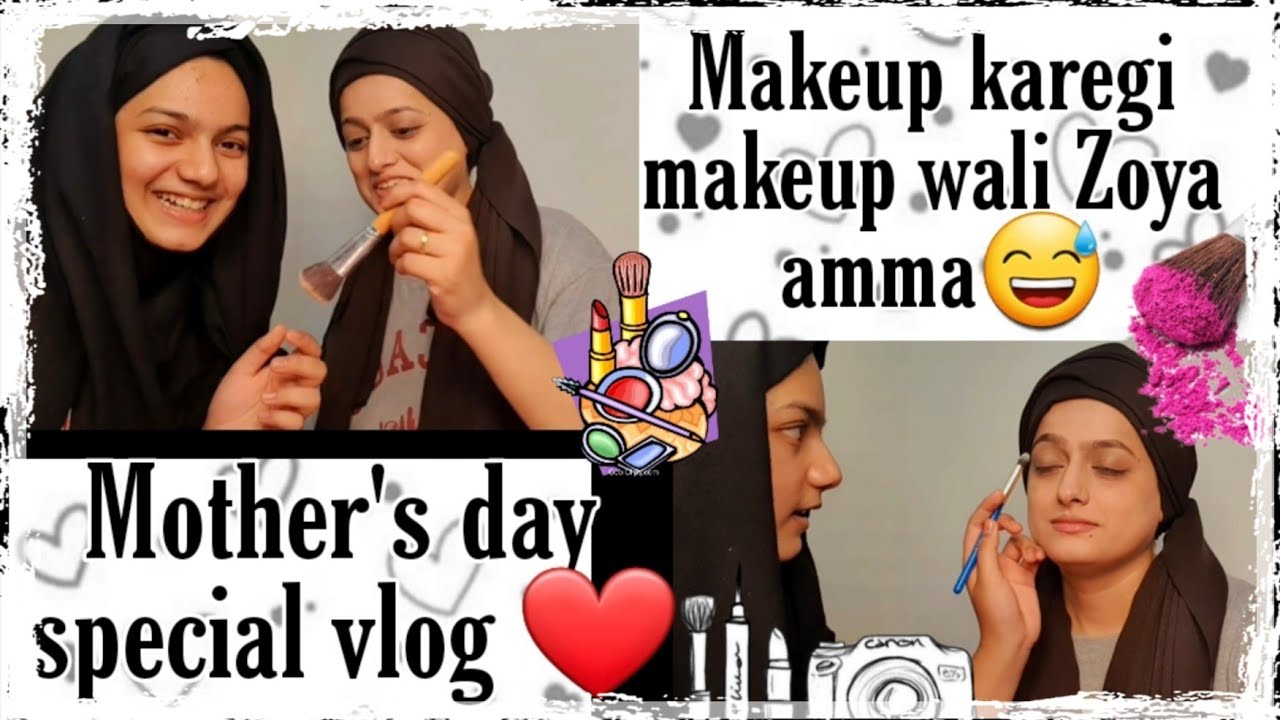 Mother's day vlog❤Makeup|full masti😅|Best daughter 🥺#makeup#vlog#meenazfam