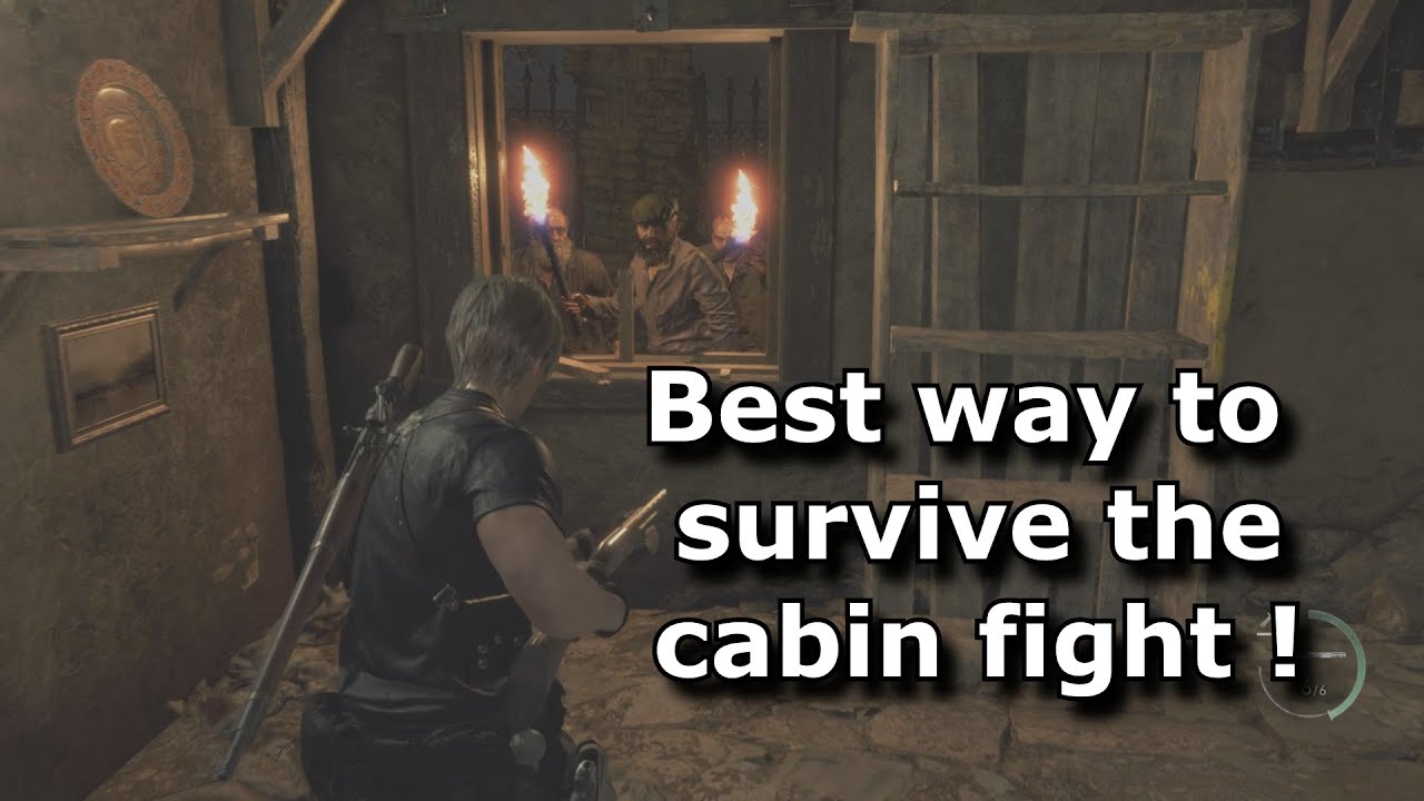 RE4 Remake - Лучший способ выжить в бою в хижине!