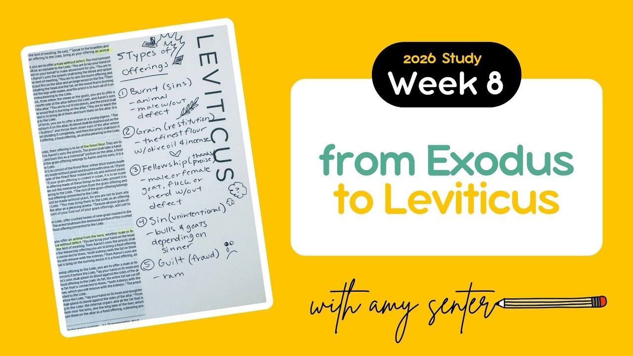 Week 8: From Exodus to Leviticus | Chronological Bible Study