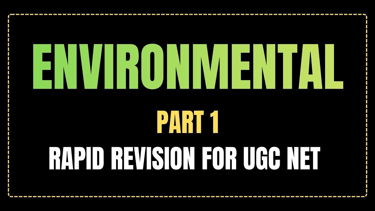 ENVIRONMENTAL GEOGRAPHY Part 1