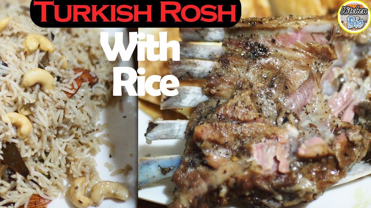 Turkish Roasted Lamb | Mutton Rosh With Rice | Delicious Turkish Rosh Full Recipe | Kitchen Bio