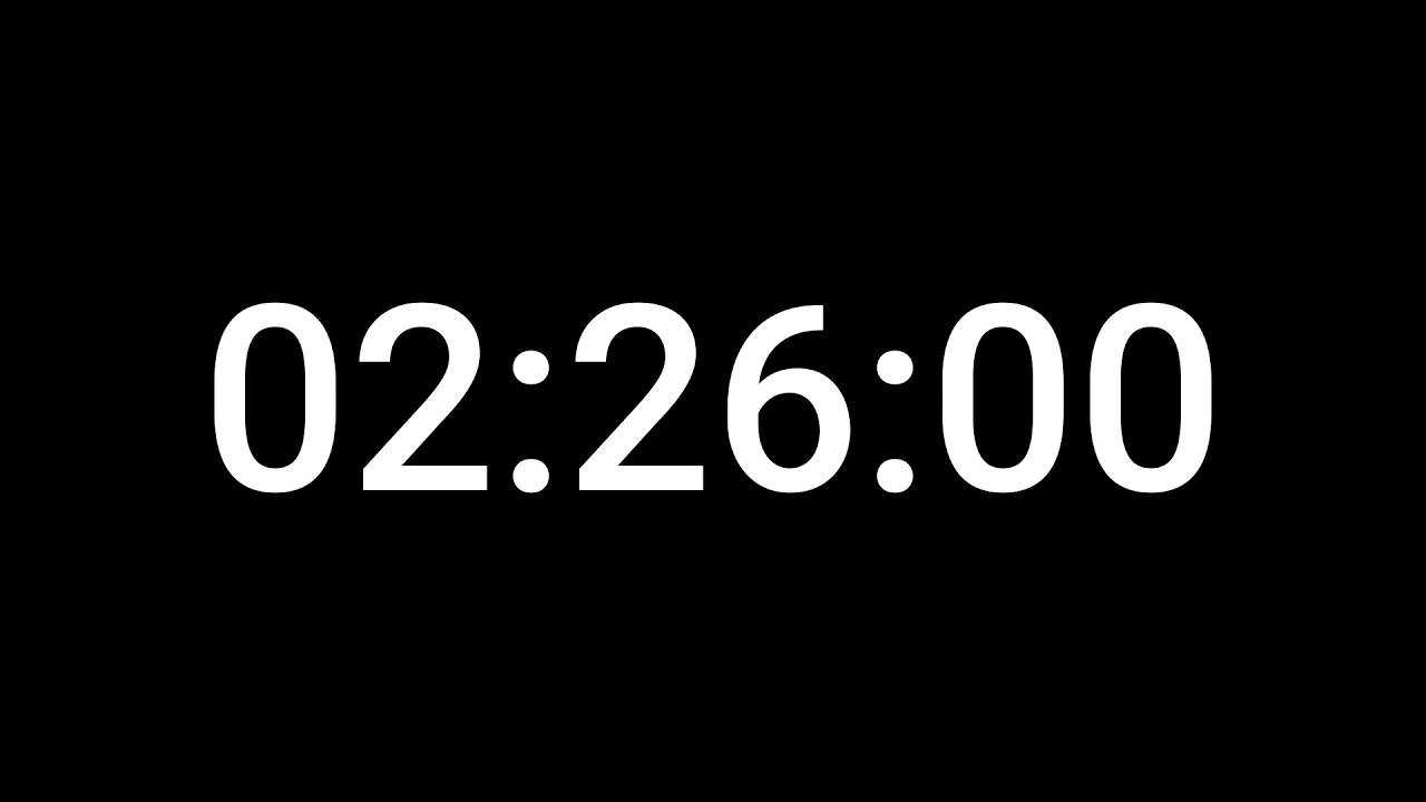 2 Hour 26 Minute Countdown