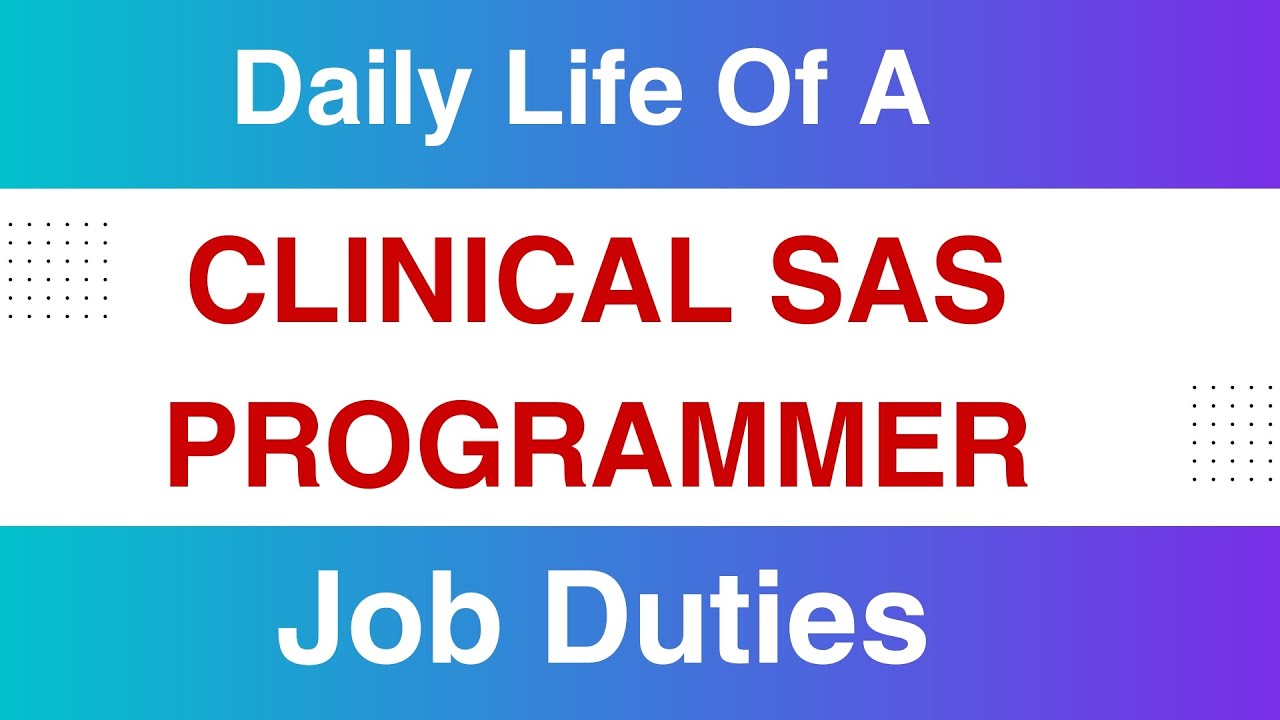 A Clinical Sas Programmer's Day In The Life: Roles And Responsibilities