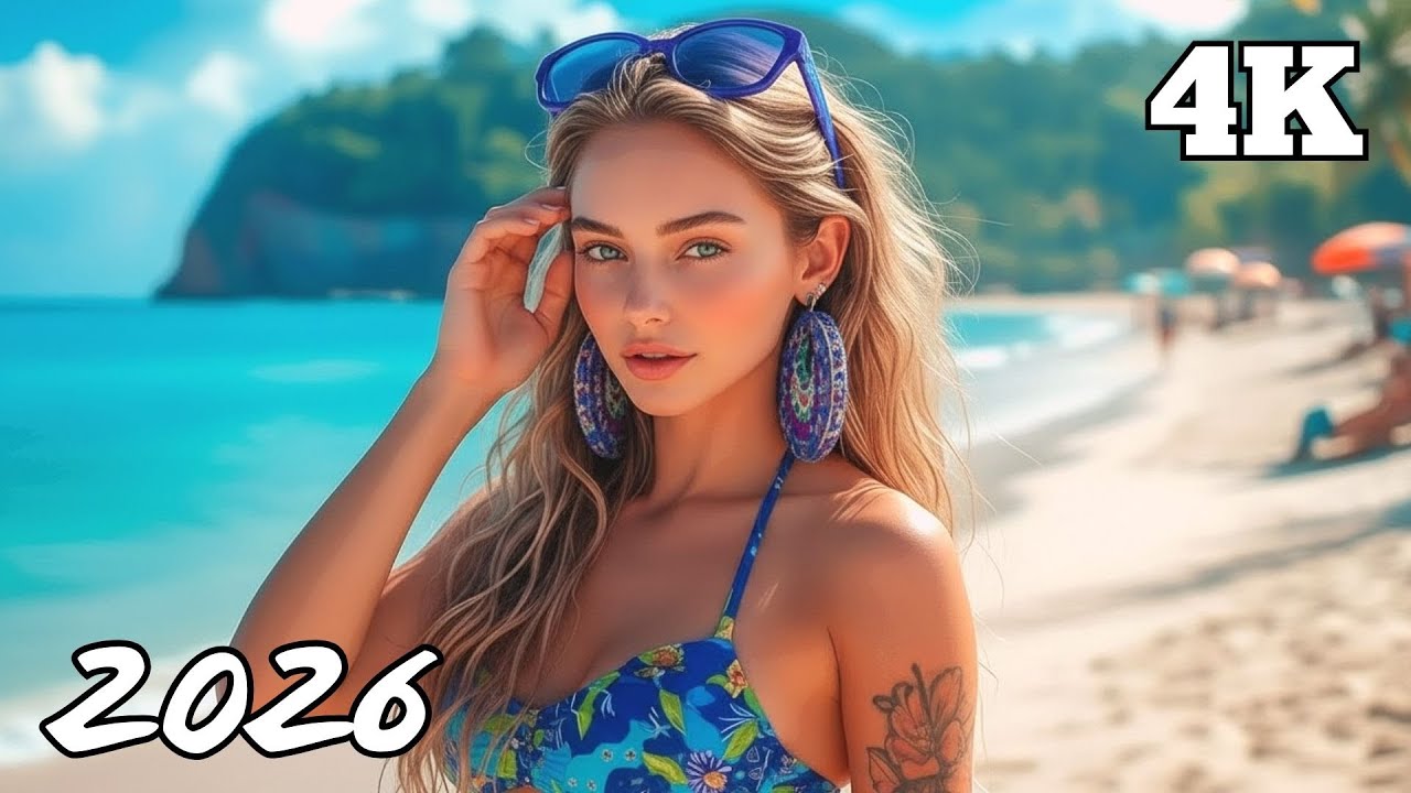 Palm Breeze 🌴 Chill Summer Deep House 4K UHD | CalmRelaxing