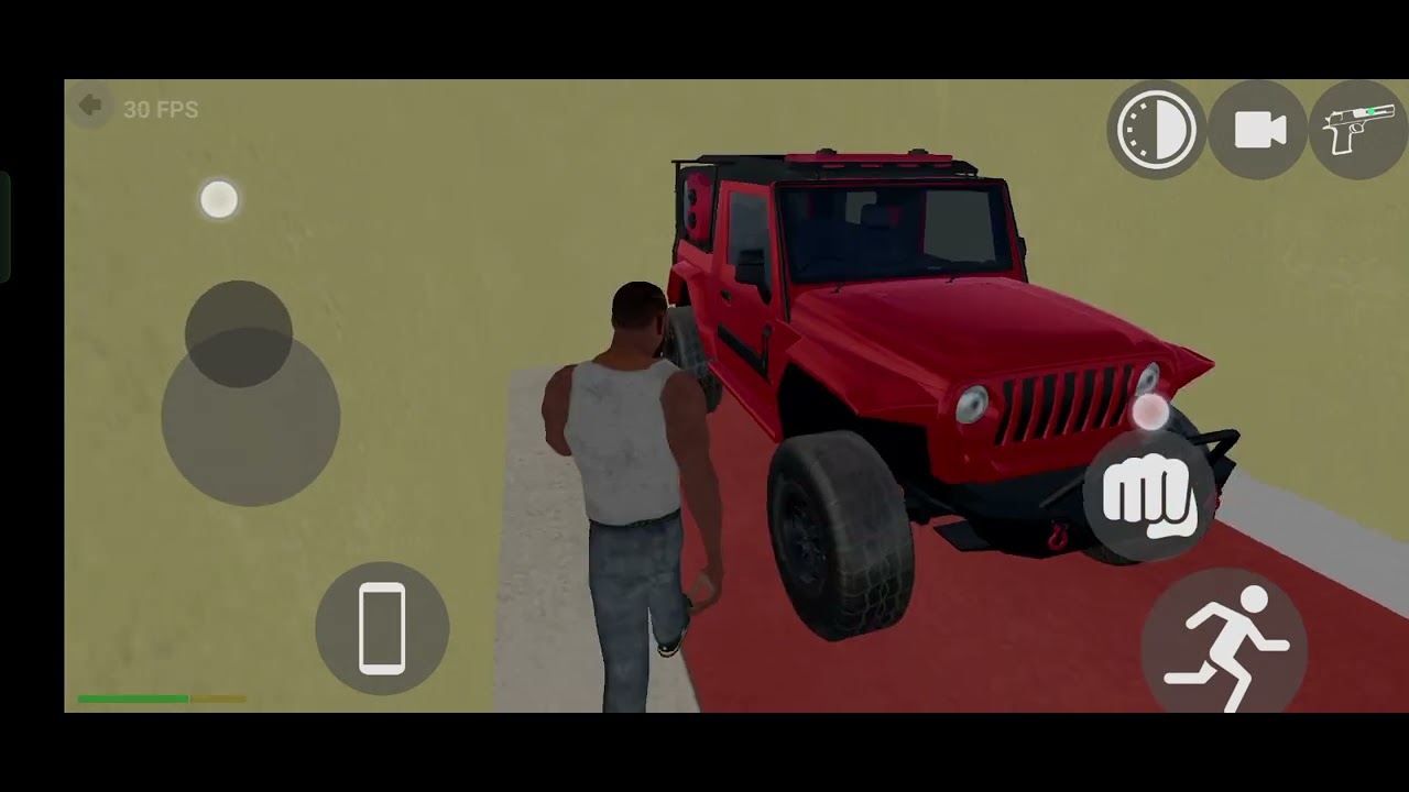 Buying a thar in other world in Indian game 3D 