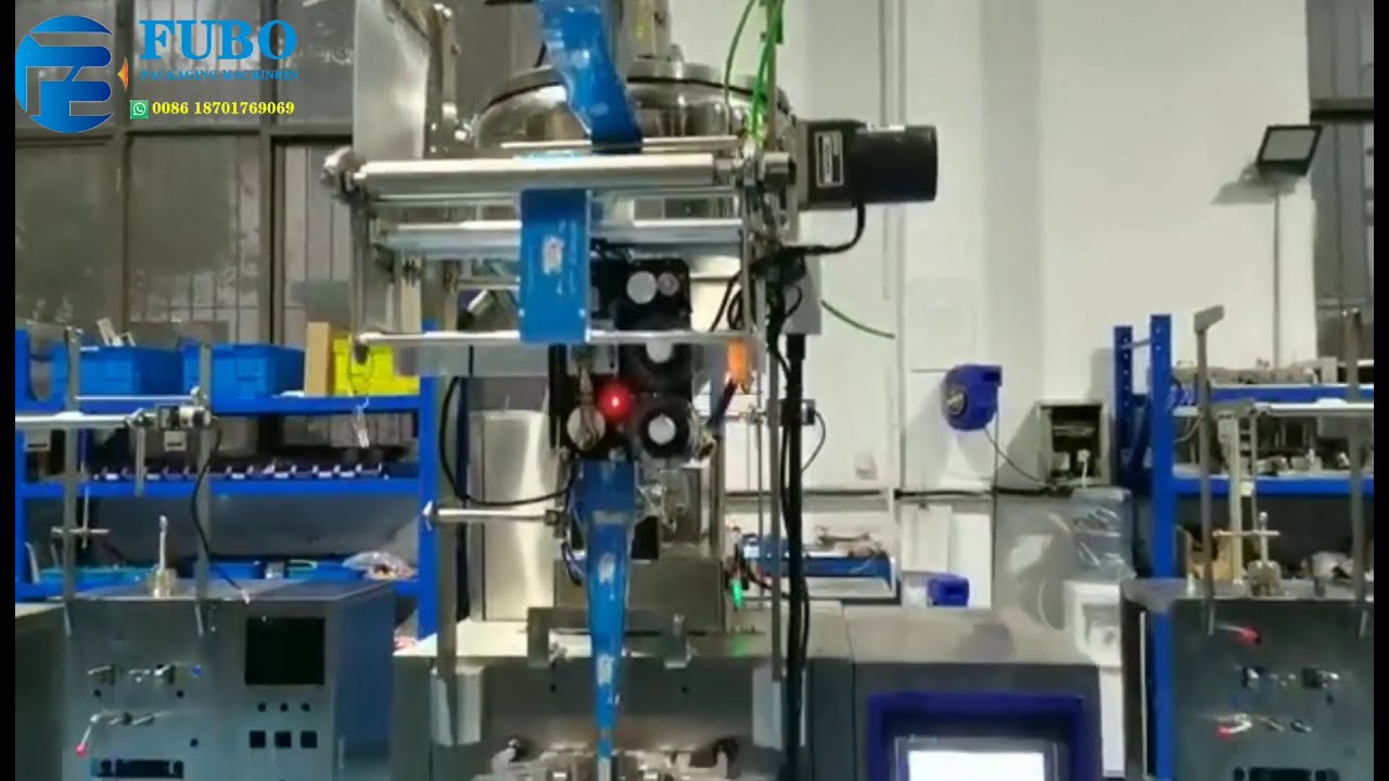 Energy beverage stick bag packing machine with die cut mould