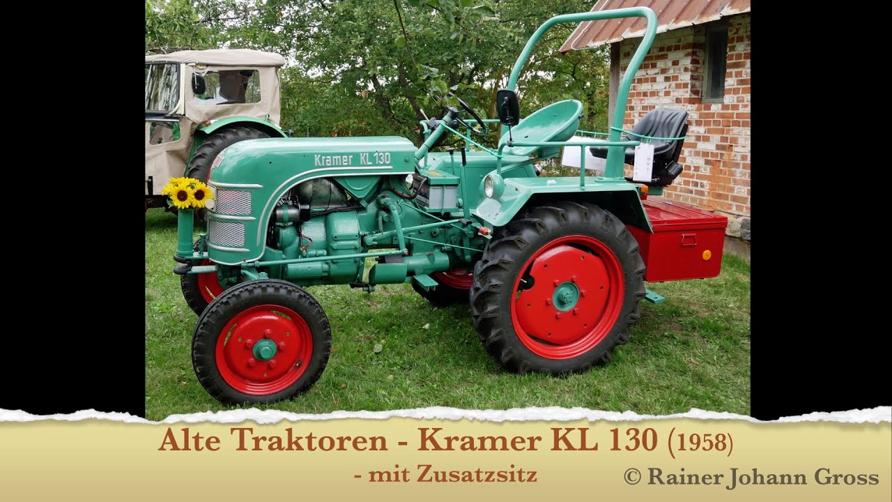 Alte Traktoren - Kramer KL 130 (1958) - mit Zusatzsitz