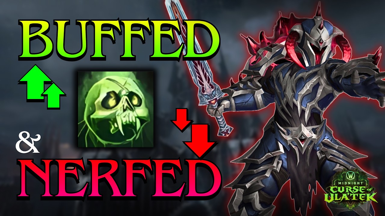 Single target BUFF, AOE NERF(?) for Unholy DK! / Midnight Season 2 PTR 12.1