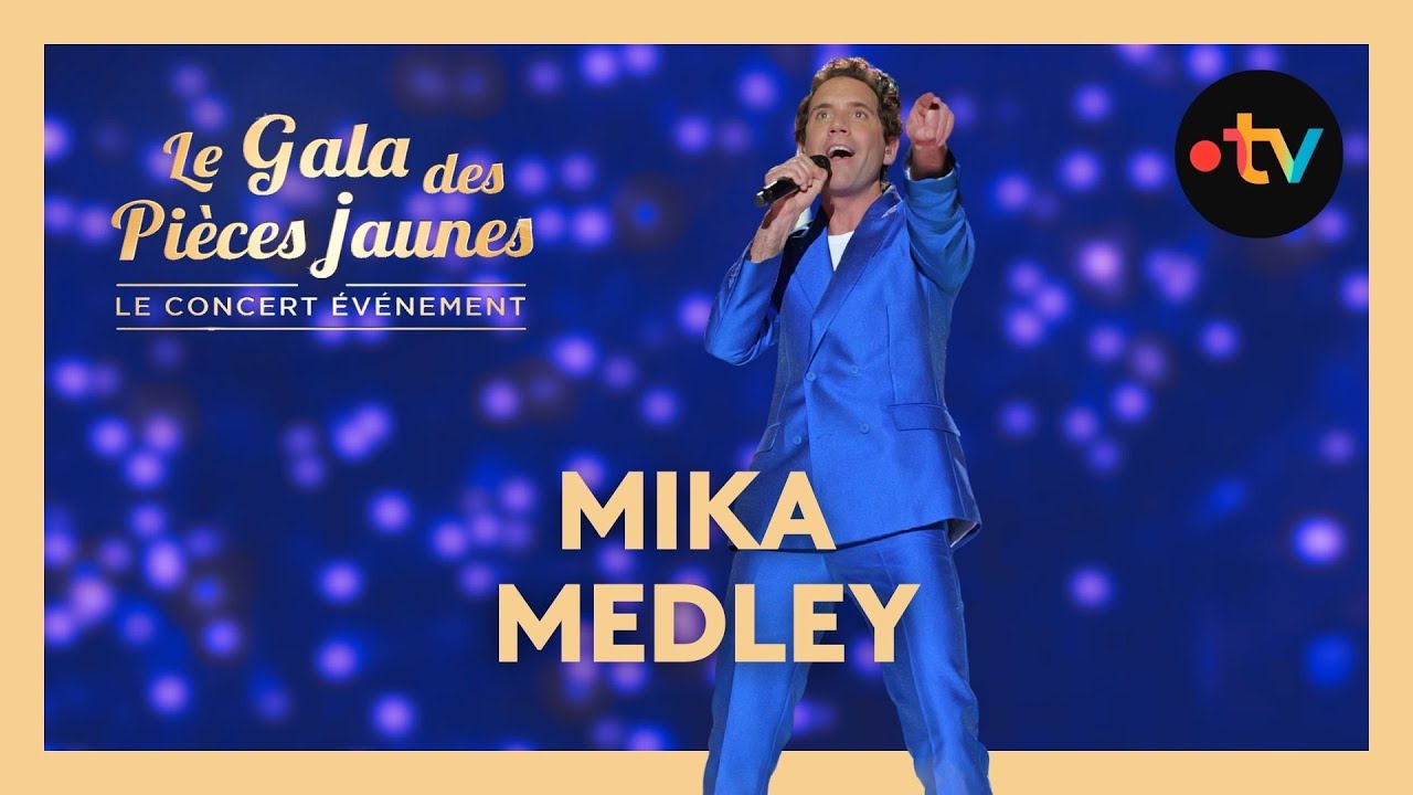Mika - Medley (C’est la vie, Boum boum boum, Elle me dit…) live au Gala des Pièces Jaunes 2026
