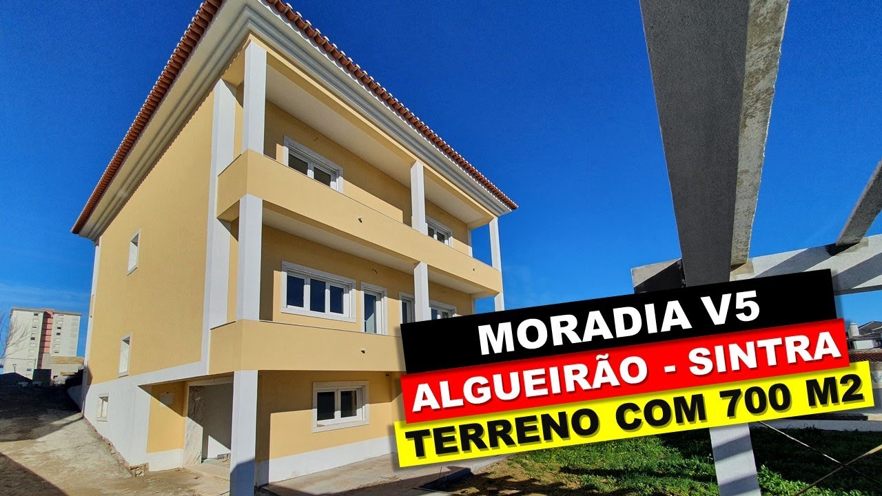Comprar Casa - MORADIA T5 COM GARAGEM NO ALGUEIR&Atilde;O, SINTRA. EM FASE FINAL DE CONSTRU&Ccedil;&Atilde;O.