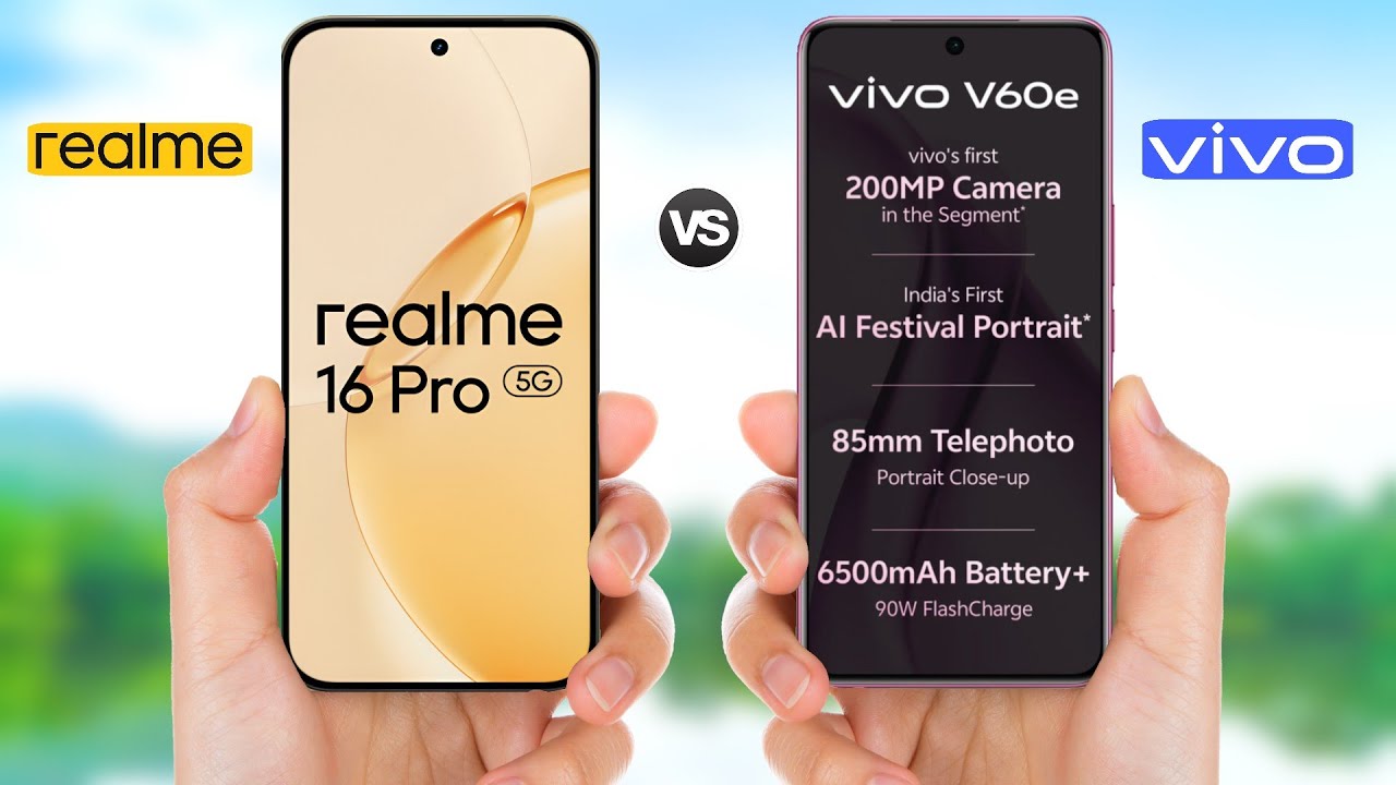Realme 16 Pro 5G vs Vivo V60e 5G || Full Comparison 