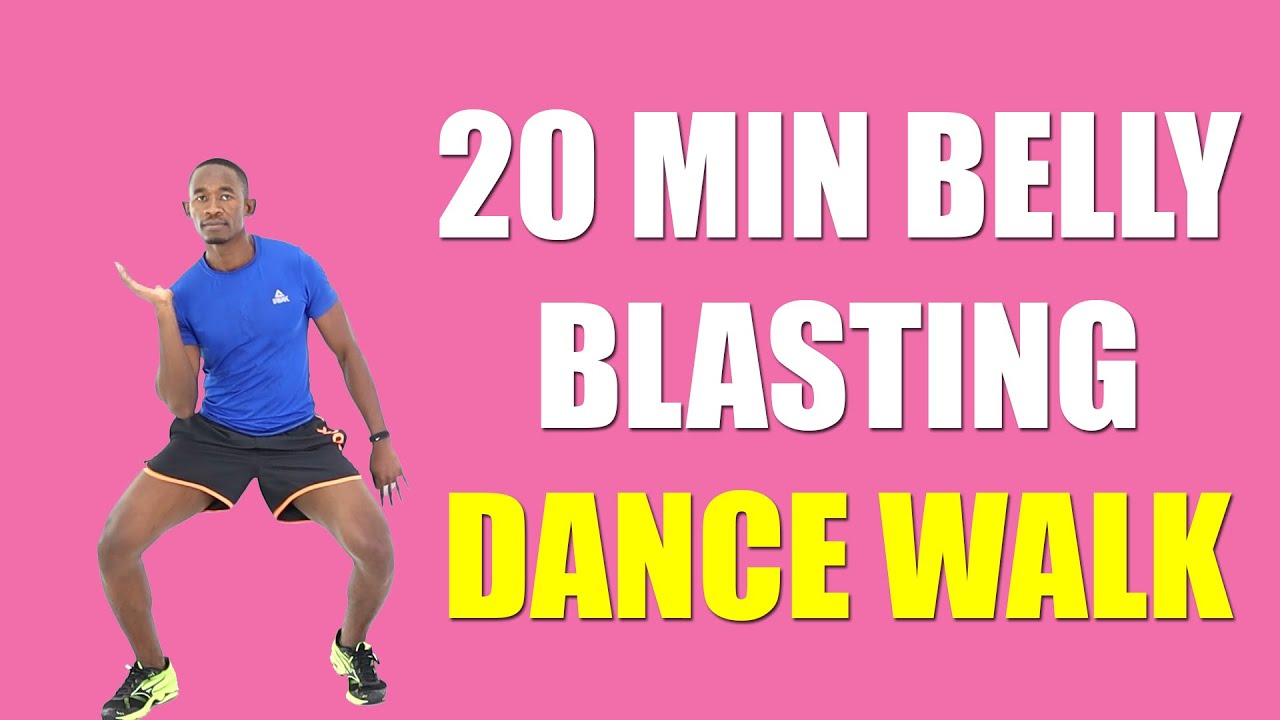 20 Minute Belly Blasting Fun Walking Workout at Home/ Dance Walk Workout