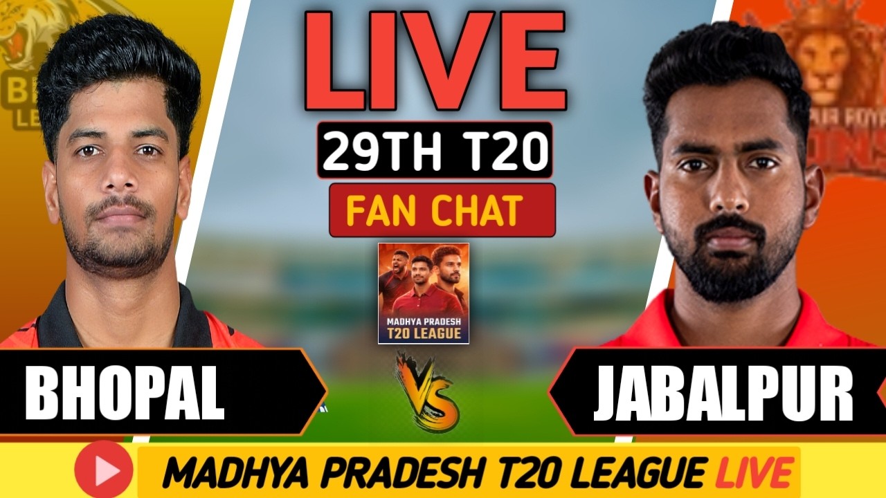 Jabalpur Royal Lions vs Bhopal Leopards Live 🔴 | JRL vs BL Live Commentary & Scorecard | MP T20