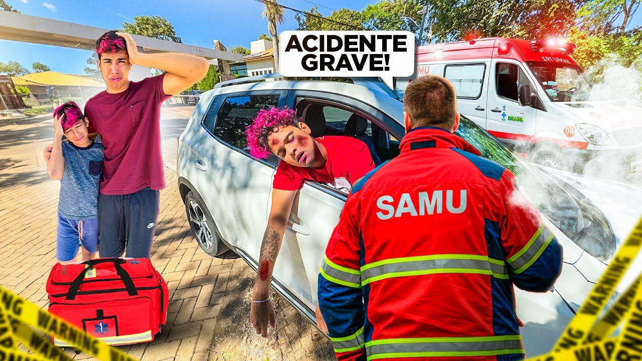O ROBSON SOFREU UM GRAVE ACIDENTE DE CARRO *pegou fogo
