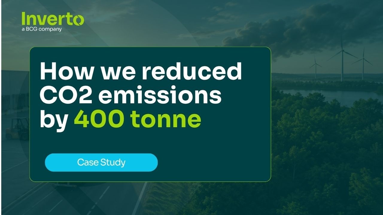 Case Study | How we reduced CO2 emissions by 400 tonne