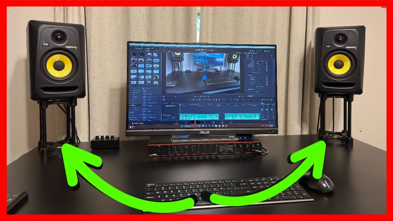 IsoAcoustics Iso-Stand Series Speaker Isolation Stands with Height & Tilt Adjustment: