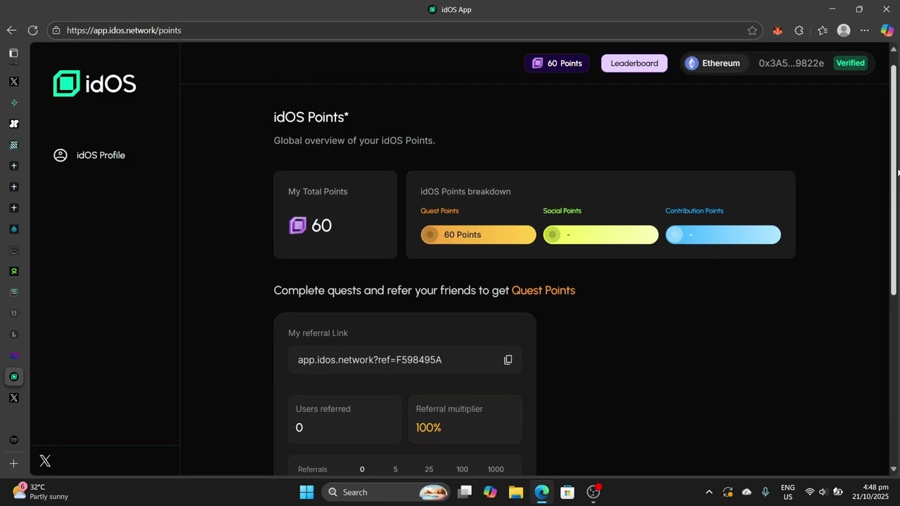IDOS Network Airdrop - Two Days Left To Qualify
