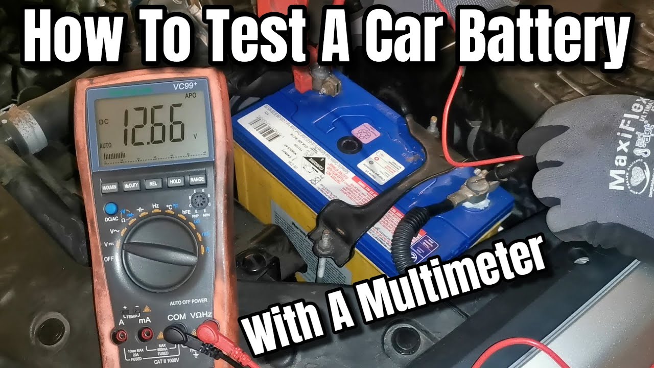 Car Battery Testing Using A Multimeter - How To DIY