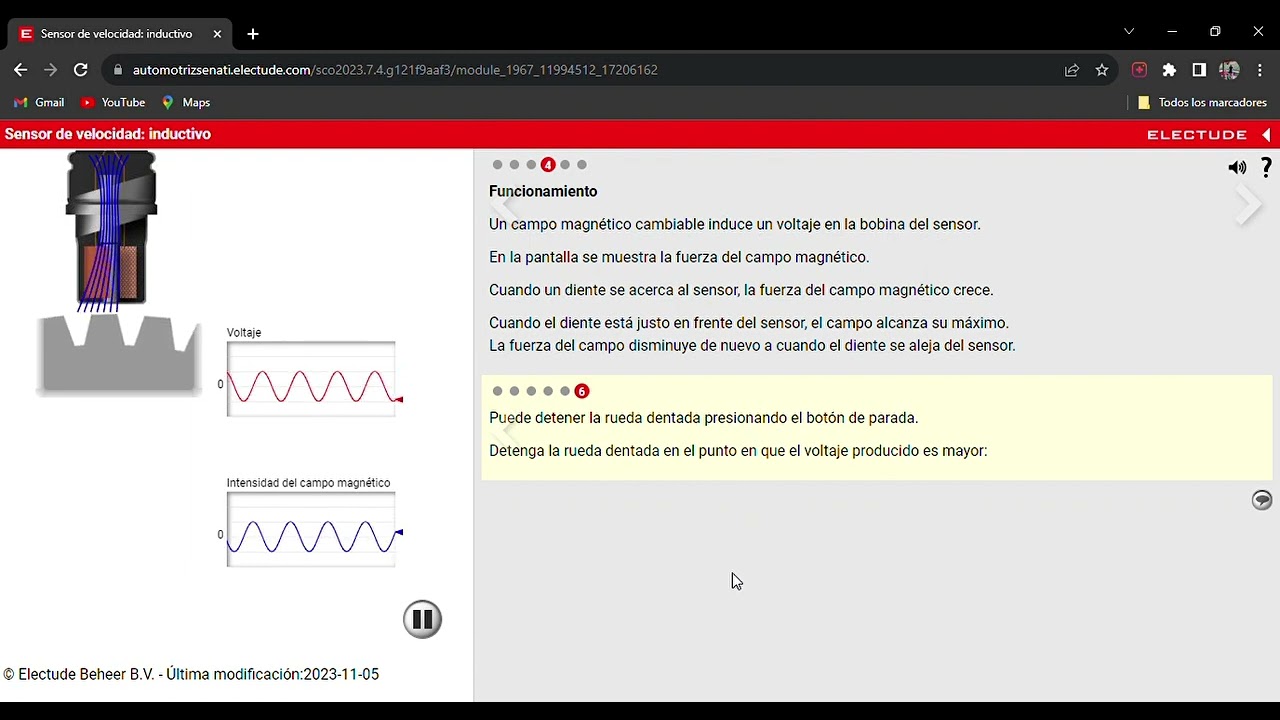 electude  sensor de velocidad:  inductivo