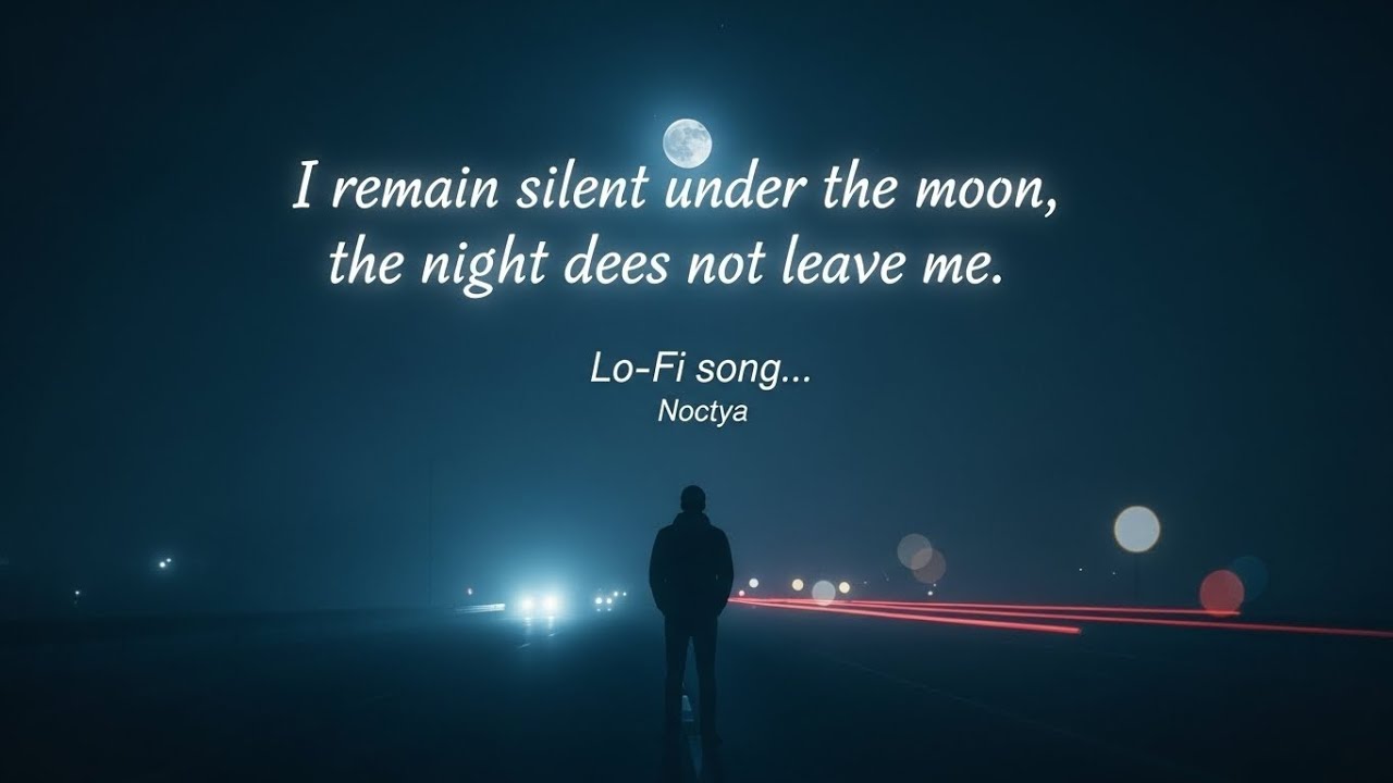 চাঁদের নিচে আমি চুপ করে থাকি 🌙 | Bangla Lofi Night Song | Noctya