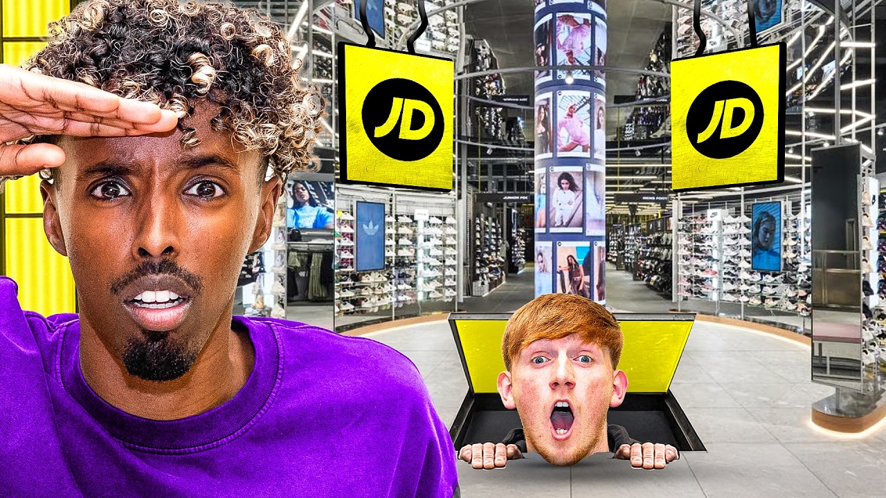 YouTuber Hide & Seek in the WORLD'S LARGEST JD Store