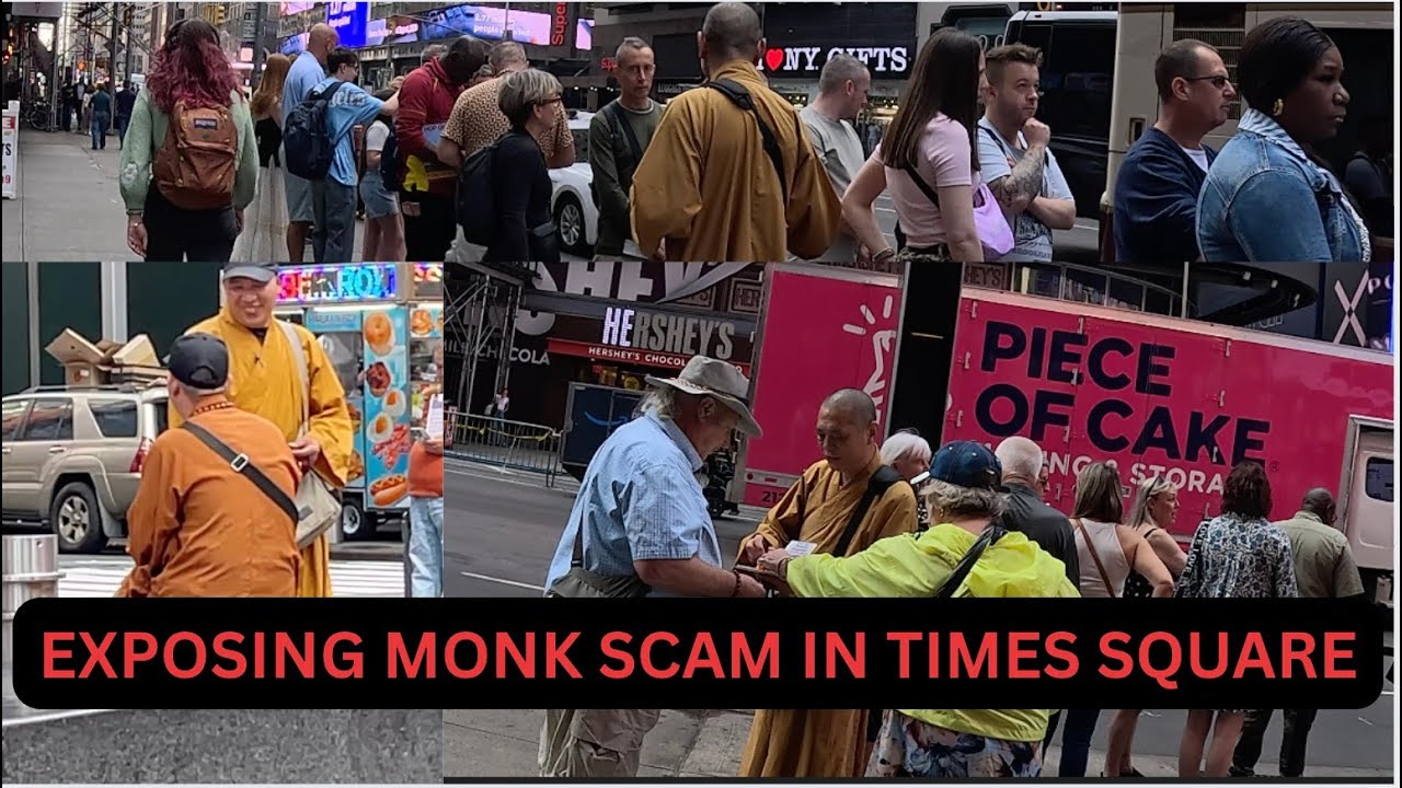 EXPOSING MONK SCAM IN TIMES SQUARE, MANHATTAN | HAVE YOU EVER BEEN SCAMMED BY A FAKE MONK?