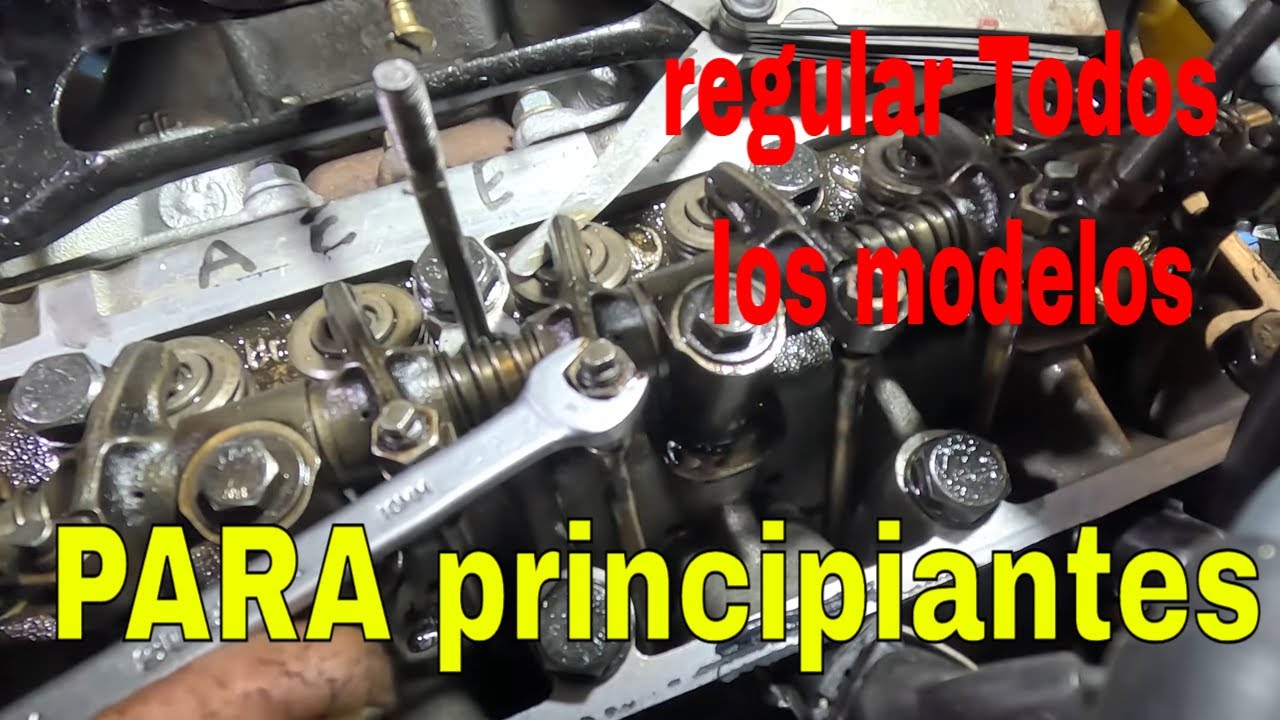 REGULAR VALVULAS EN UN motor 4 cilindros