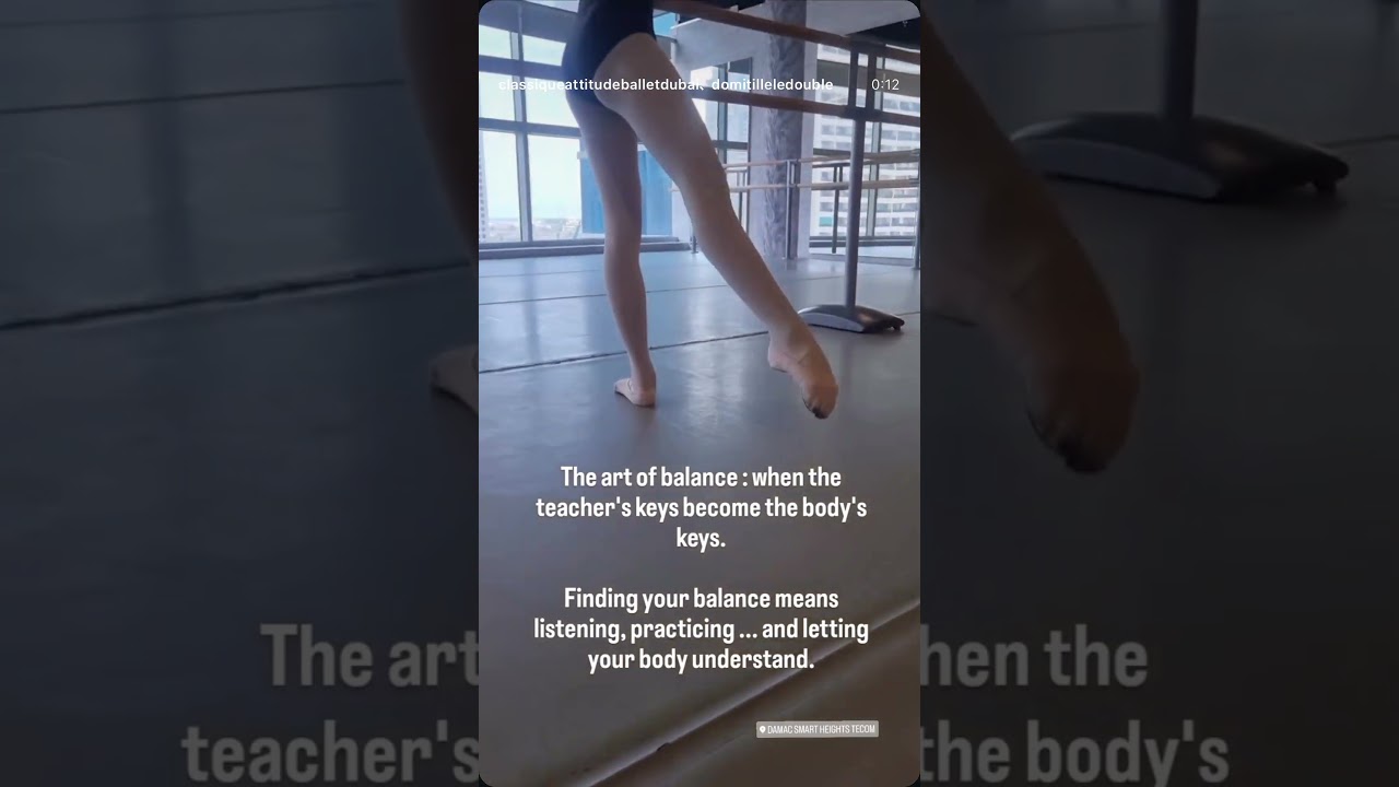 Thank you @classiqueattitudeballetdubai  🎵Tendu from Ballet Class Music vol. 1 by Remina Tanaka