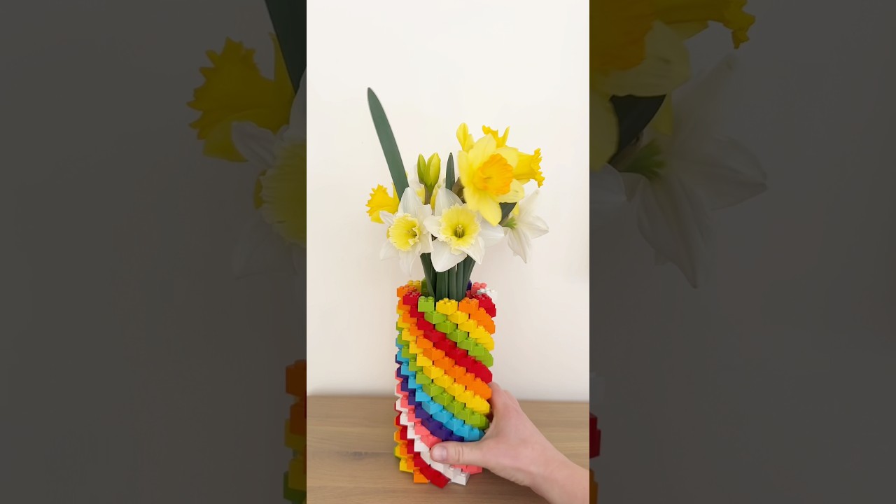 Turning 252 LEGO Bricks into a Rainbow Vase