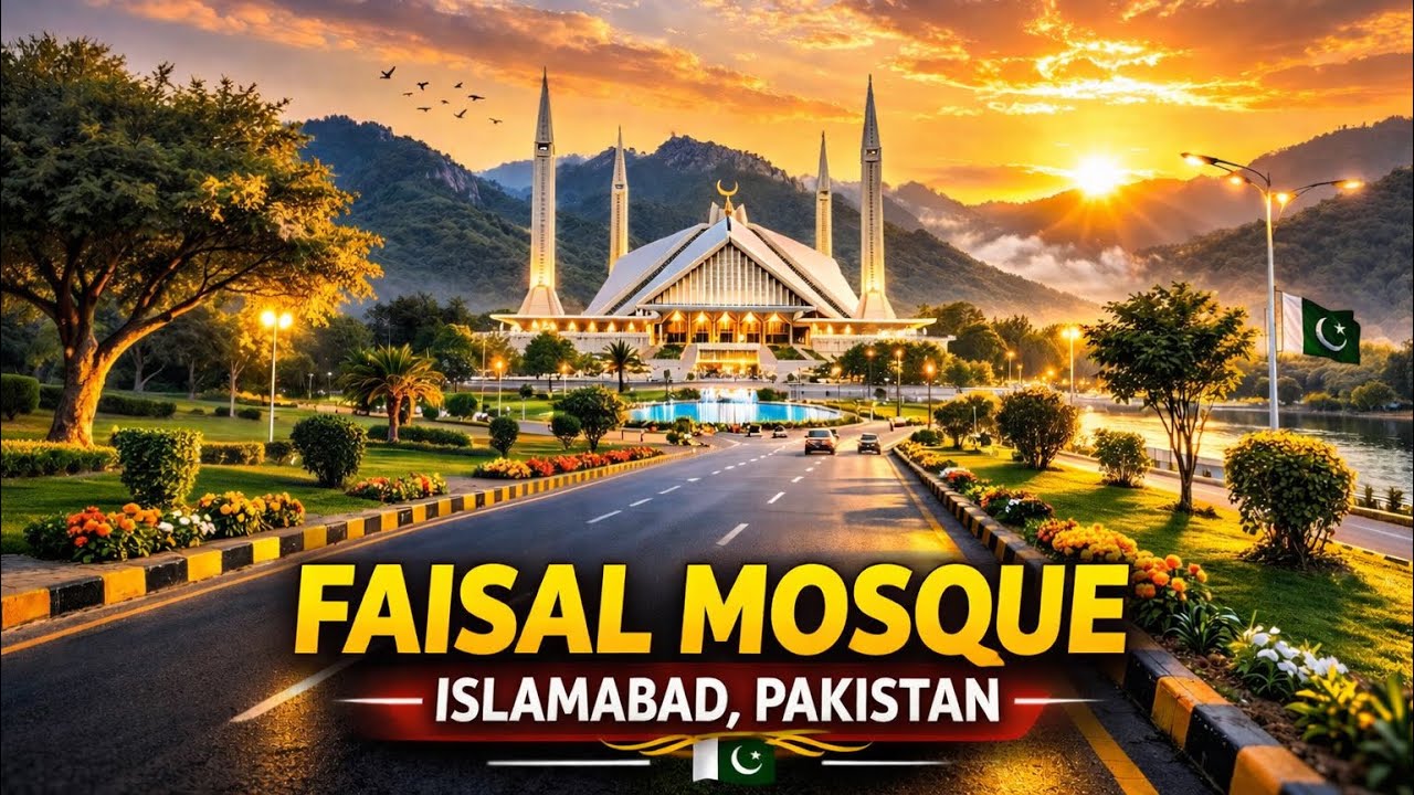 The Most Beautiful Morning at Faisal Mosque (4K Subah Ka Khubsurat Manzar – Islamabad 🇵🇰 
