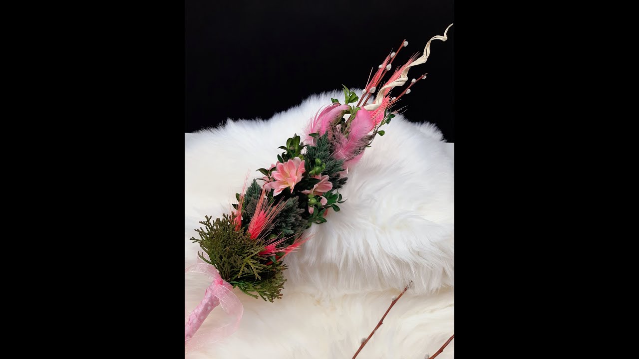 Palma Wielkanocna na różowo / DIY / jak zrobić / Easter / Ostern