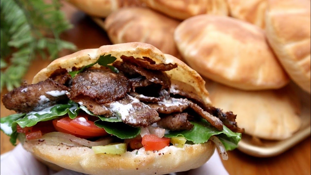 Турецкий донер кебаб и кебаб лаваш с белым соусом по-домашнему!  ВКУС ВАУ 😲