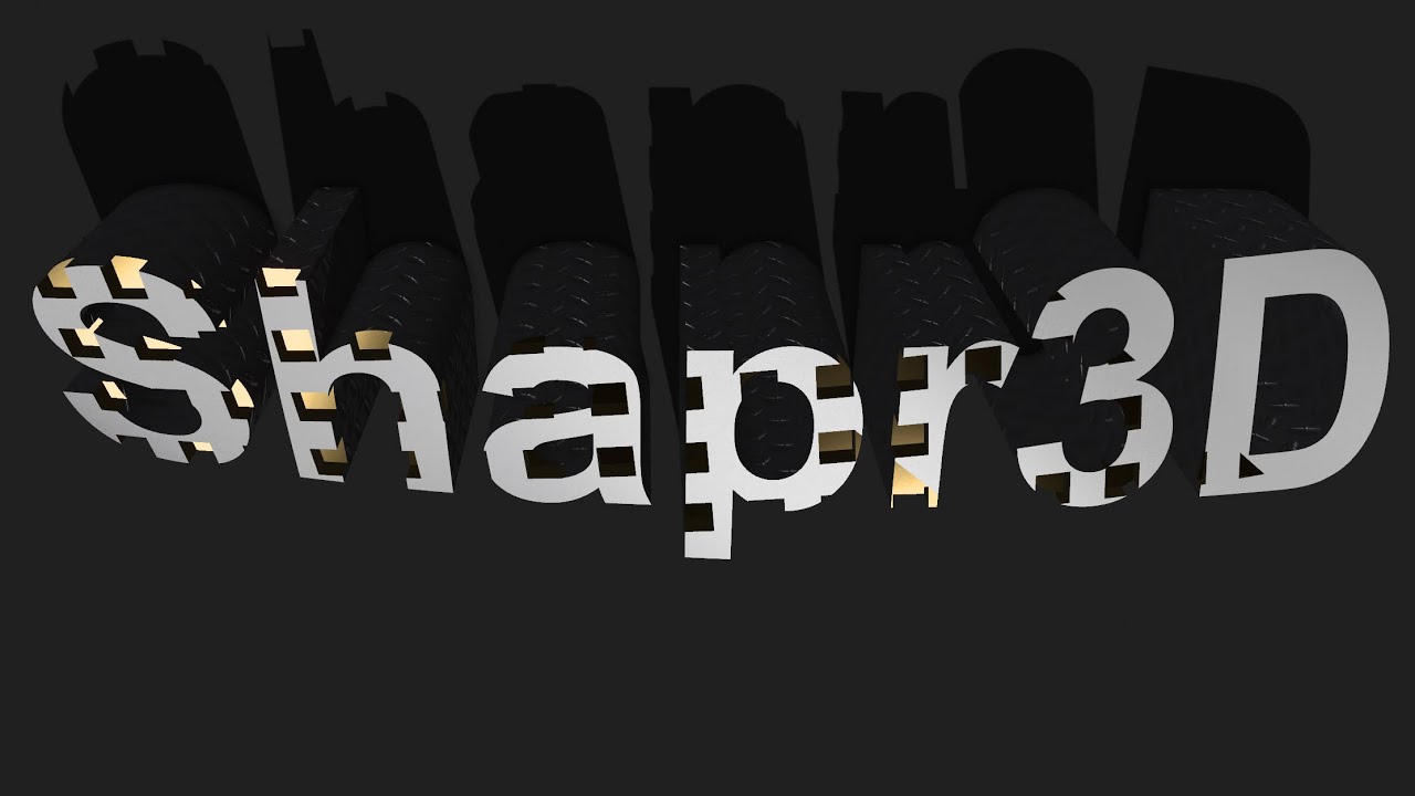 Custom Textured Text Tutorial for [ Shapr3D ]