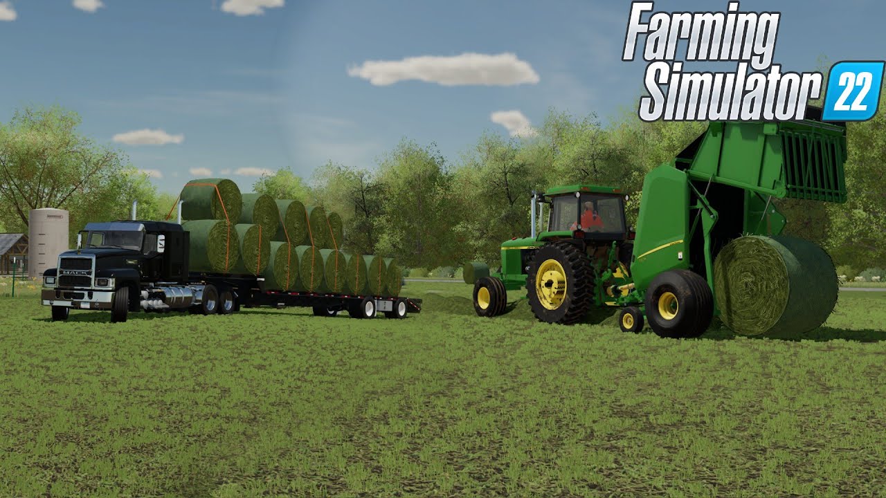 Baling and a NEW SEMI!!! | Graystone Farm | Farming Simulator 22