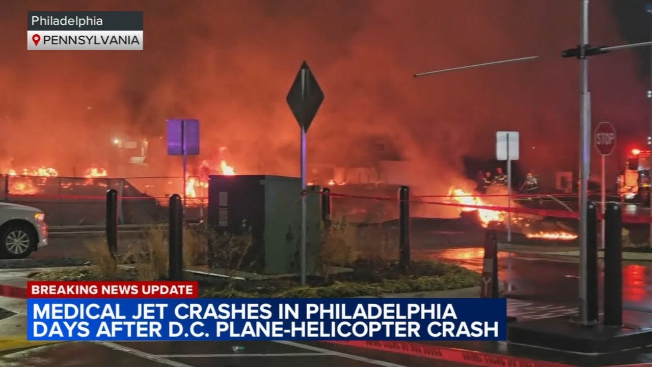 Medical transport plane carrying child, mother crashes in Philadelphia | What we know