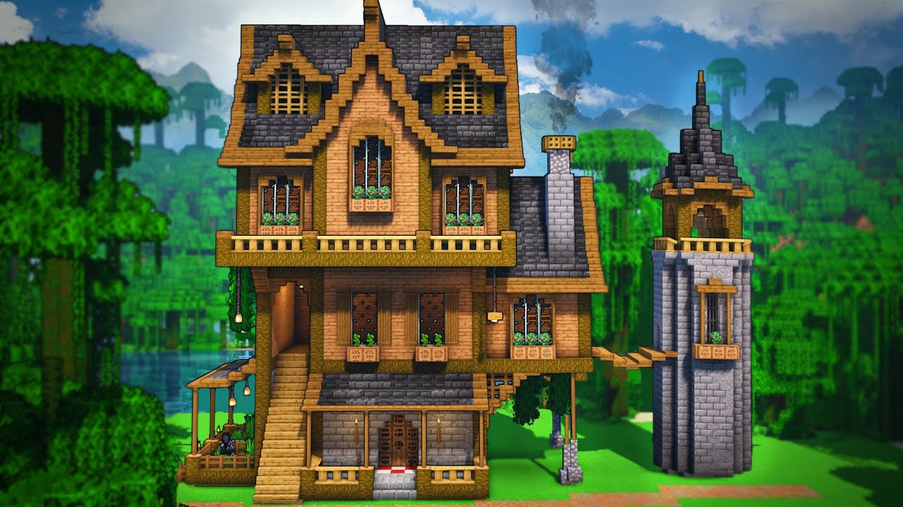 Minecraft: How To Build A Jungle House | Tutorial
