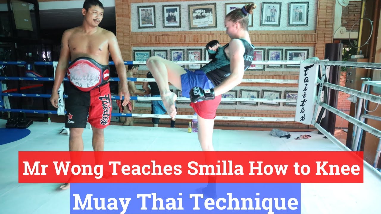 How To Knee in Muay Thai with Mr. Wong And Smilla