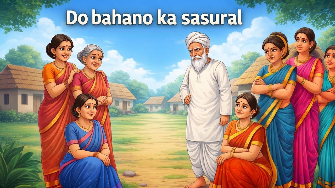 दो बहनो का ससुराल | hindi kahaniya| hindi cartoon story for kids| part -1 