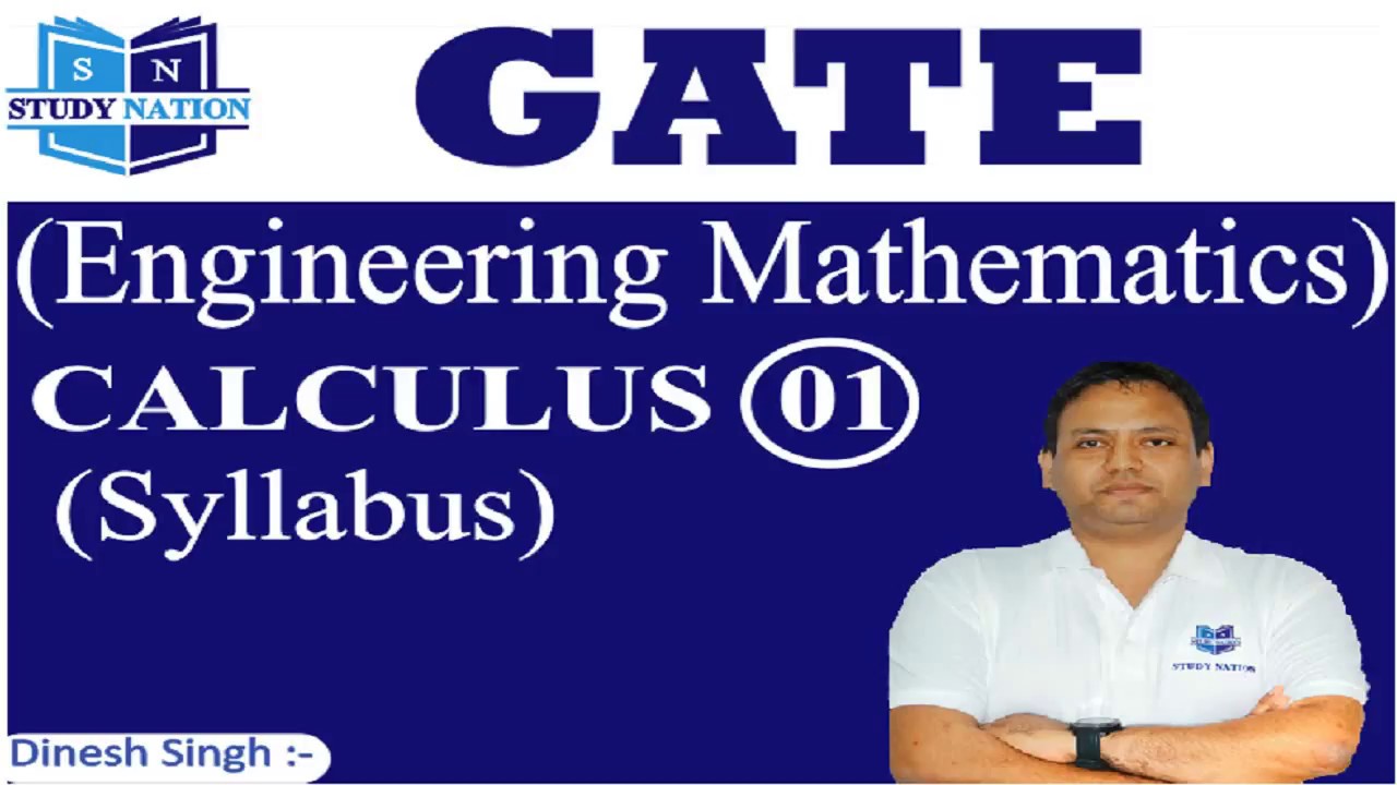 GATE Engineering Mathematics : Calculus 01 : syllabus GATE